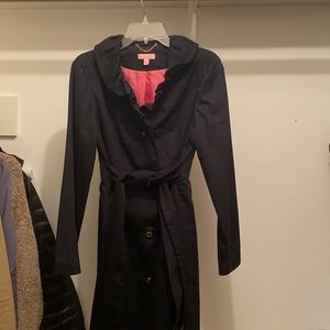 Lilly Pulitzer Ruffles Long Jacket with pink lining